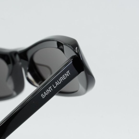 💯 NEW SAINT LAURENT SL557 SHADE 001 BLACK SUNGLASSES - Picture 12 of 14